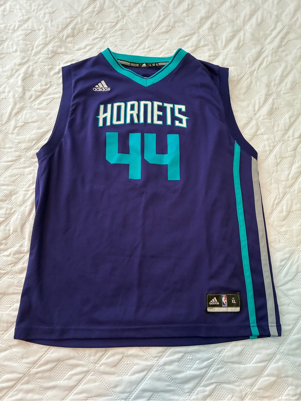 Charlotte Hornets Frank Kaminsky #44 Adidas Purple Jersey Size XL